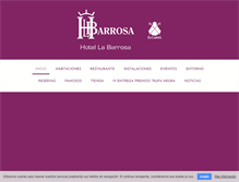 Tablet Screenshot of hotellabarrosa.com